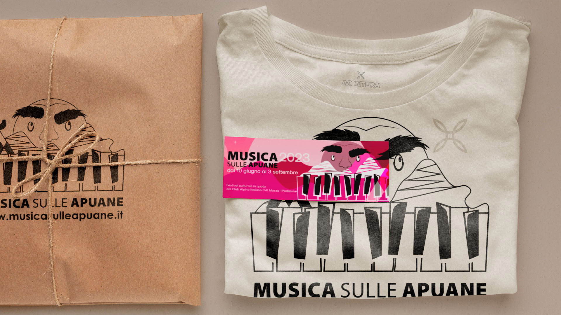 Merchandising festival Musica sulle Apuane 2023
